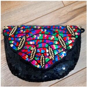 Sequine crossbody/clutch